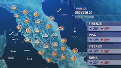 Meteo del 21 agosto