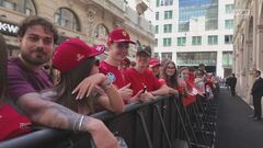 Festa Ferrari a Milano: che entusiasmo in Duomo!