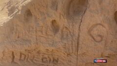 Sardegna, vandali devastano la duna fossile di Cala Trana