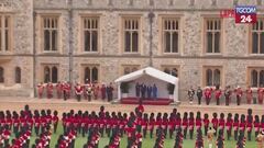 Trump a Windsor, gli inni nazionali durante la cerimonia di benvenuto