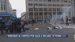 Breaking News delle 21.30 | Violenze al corteo per Gaza a Milano, 10 fermi