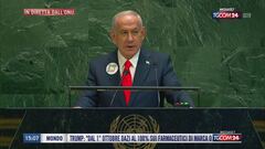 Netanyahu all'Onu mostra la "mappa dell'asse del terrore dell'Iran"