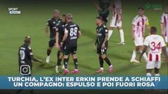 Schiaffi a un compagno, rosso e…