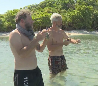 Lezioni di pesca per i Naufraghi