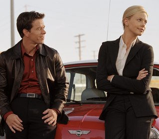 Con Mark Wahlberg e Charlize Theron Con Mark Wahlberg e Charlize Theron
