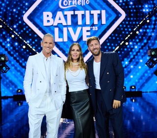 Con Ilary Blasi e Alvin